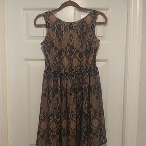 Black lace dress